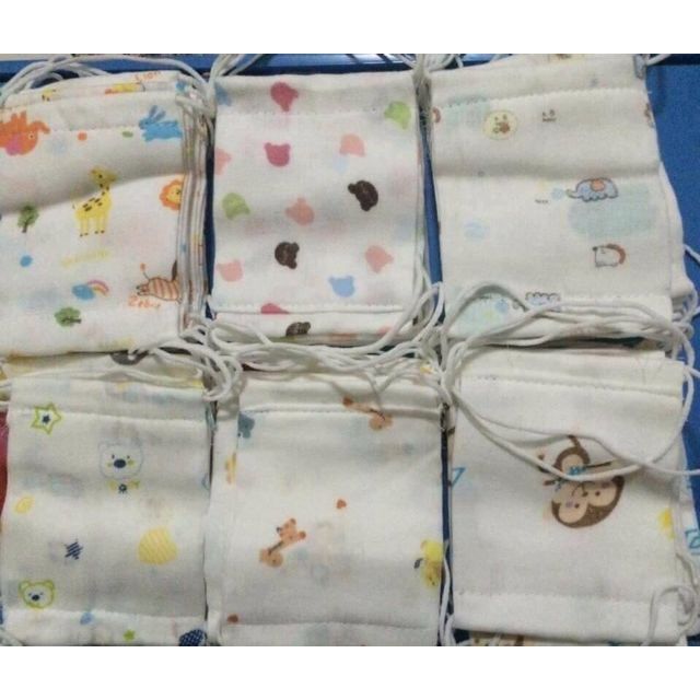 Khẩu trang xô 2 lớp cho bé