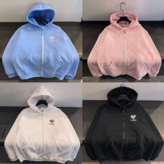 HOODIE ZIP HEART Unisex