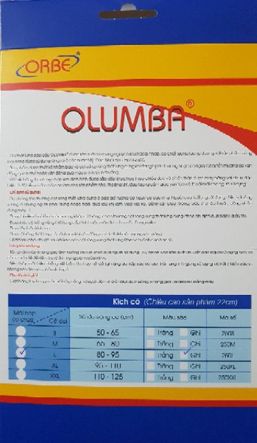 Đai lưng Olumba Orbe cao cấp hỗ trợ cột sống, thoát vị đĩa đệm