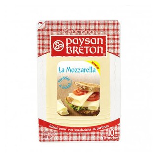 PHÔ MAI MOZZARELLA Cắt Lát Hiệu PAYSAN BRETON Gói 160g