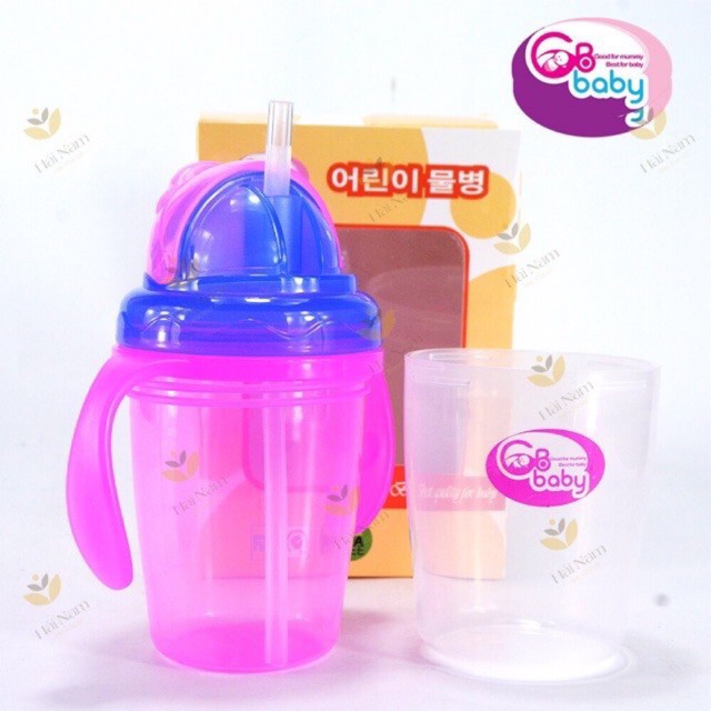 [Kèm Thêm Cốc] Bình Uống Nước Chống Sặc GB Baby 240ml