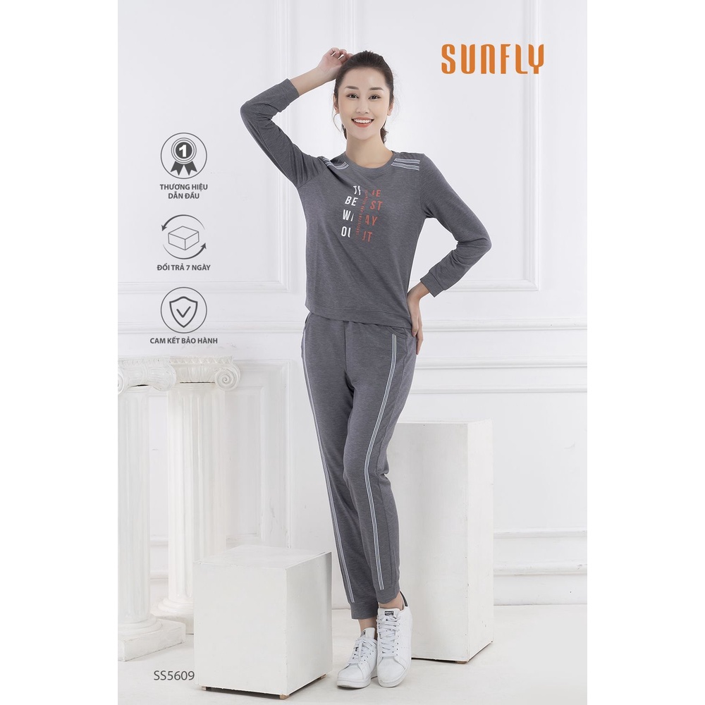 SS5609 BỘ THỂ THAO COTTON DA CÁ ÁO DÀI QUẦN DÀI