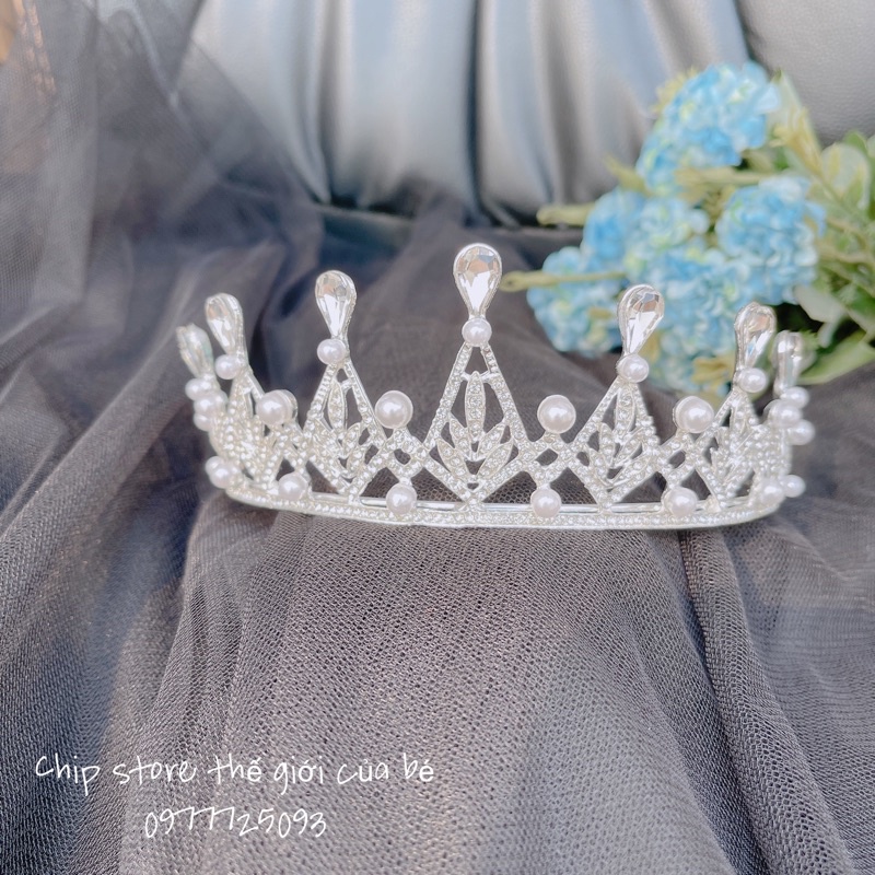 Vương miện công chúa, Bờm tóc vương miện công chúa cho bé Gái, xinh xắn siêu dễ thương mẫu mới DQS0015