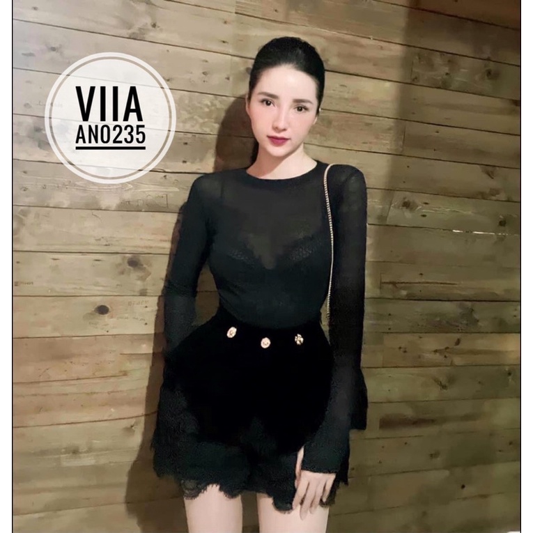 Áo thun giấy dài tay xâu ngón AN0235 VIIA DESIGN