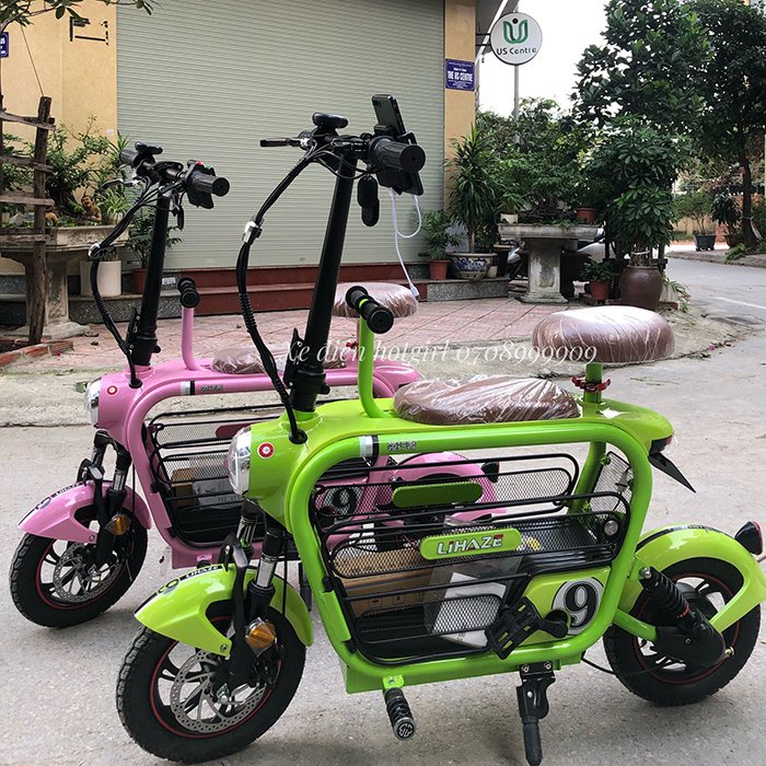 LIHAZE - Xe Điện Hotgirl - Xe Điện Thông Minh - Gấp Gọn - Pin Lithium Chính Hãng - Bảo Hành Toàn Quốc 2 Năm