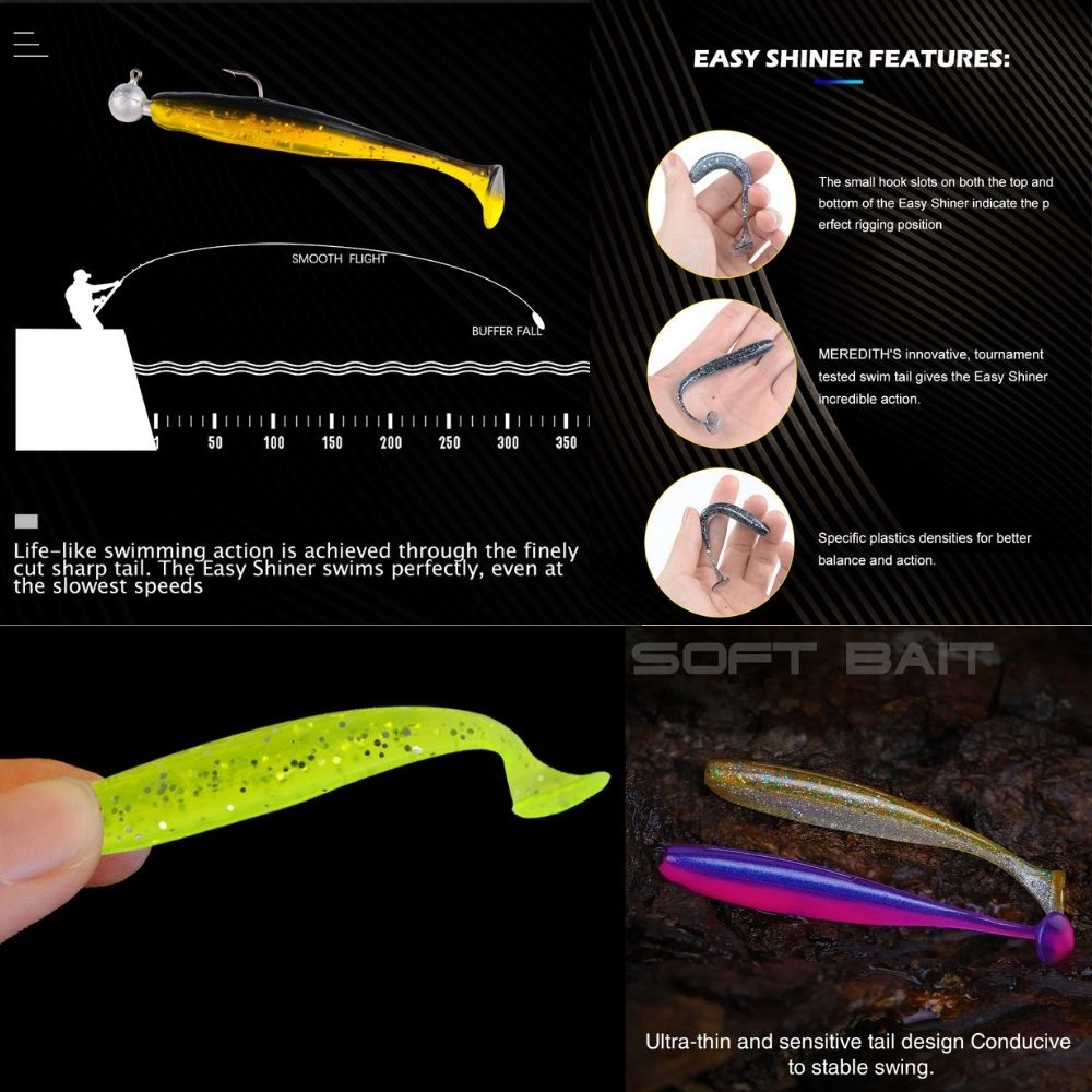 Set 5 / 1 Mồi Câu Cá Giả Mềm 55mm 70mm