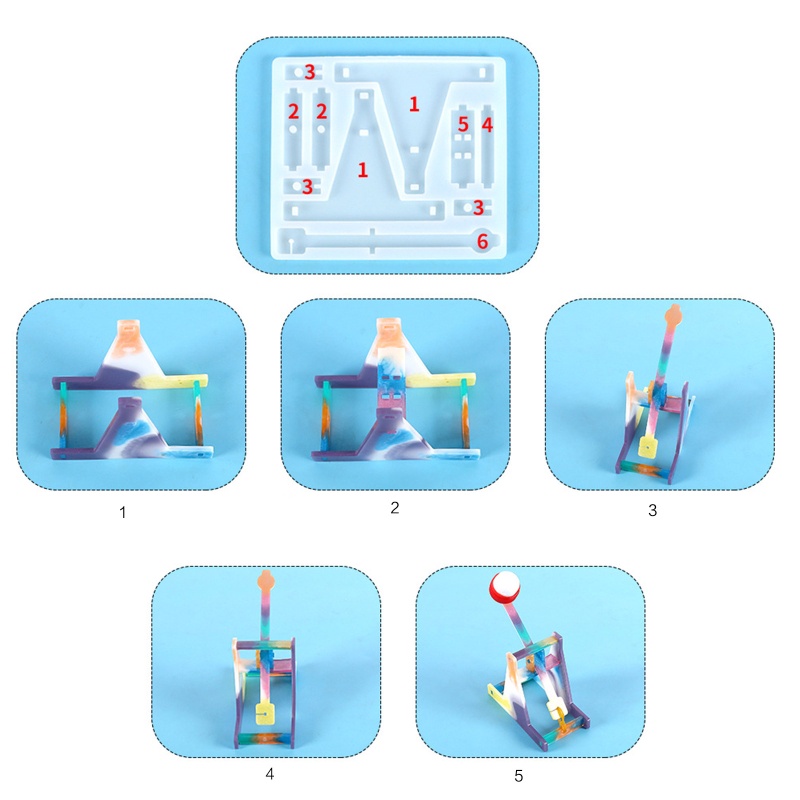 Khuôn Silicone Làm Đồ Chơi Resin Epoxy