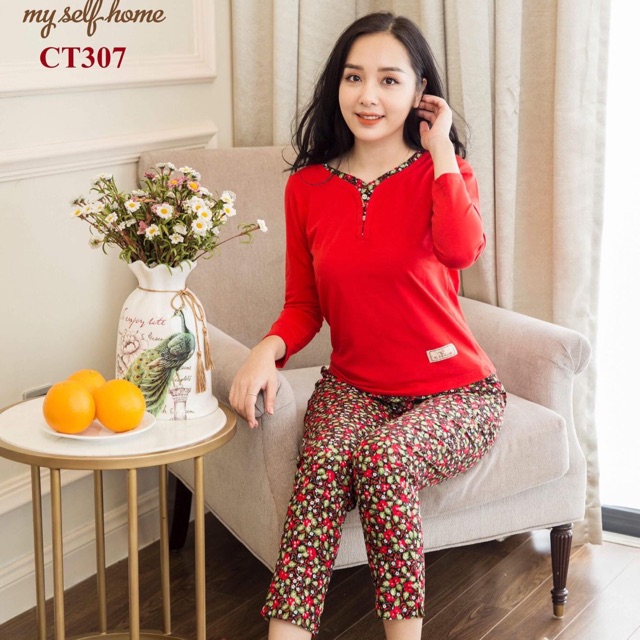 Bộ đồ mặc nhà thời trang cao cấp. Hàng Việt Nam Xuất Khẩu. May đo theo thiết kế, phù hợp mọi lứa tuổi. Thích hợp ở nhà.