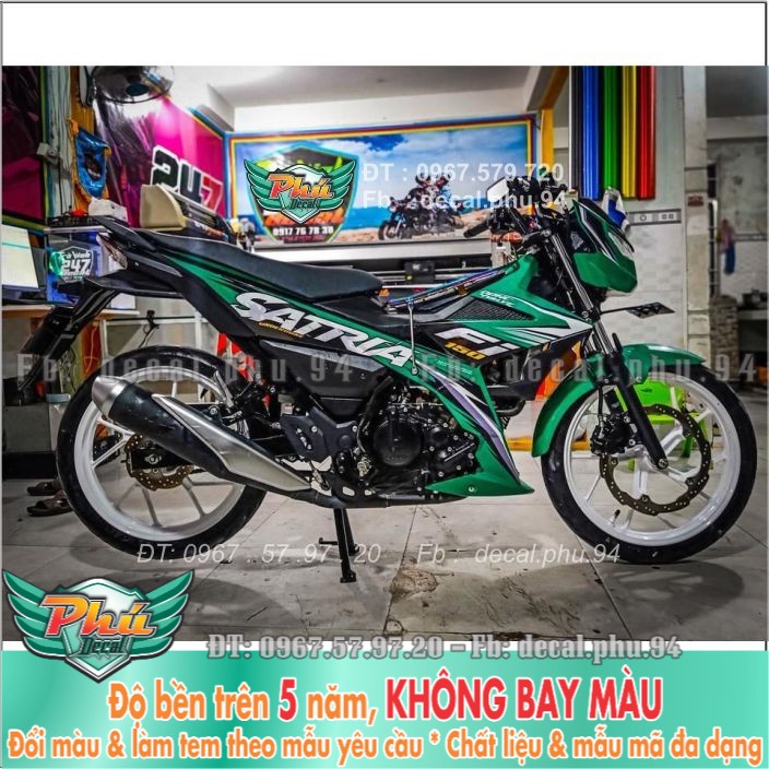 Tem rời Satria xanh (B) -1
