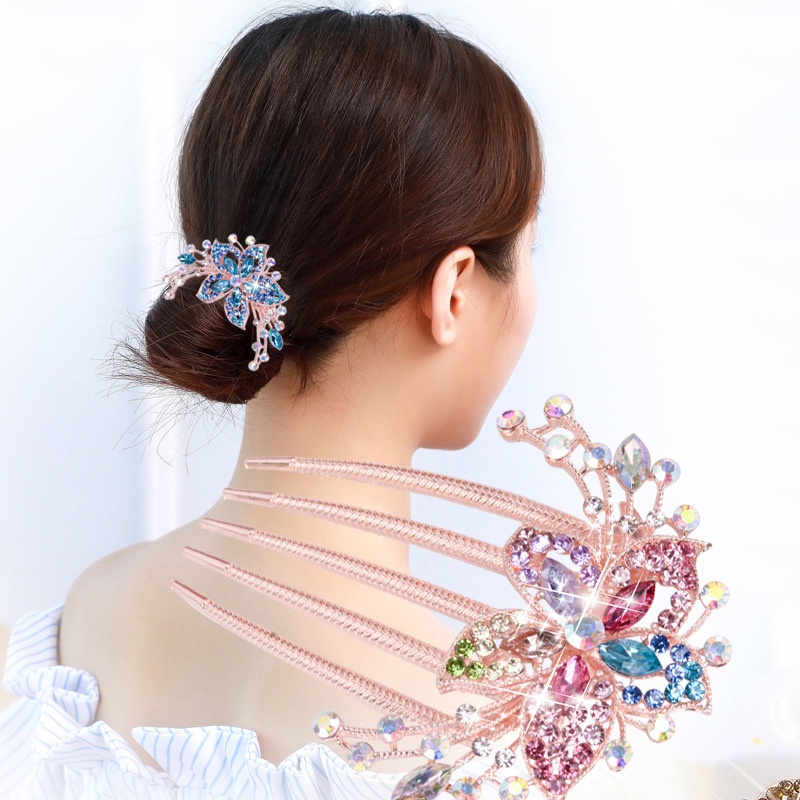 Lược Chải Tóc Bằng Hợp Kim Đính Đá Sang Trọng