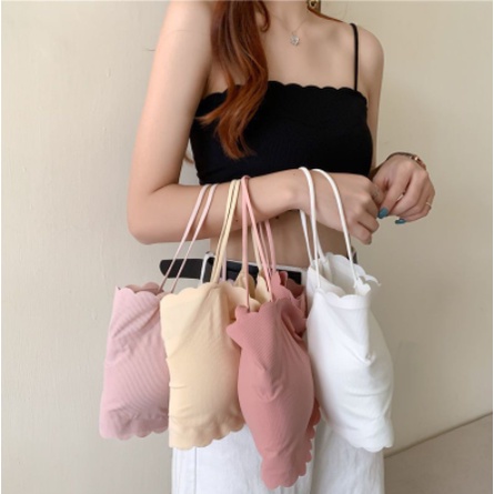mẫu mới * Bra Su Tăm Viền Sóng 2 Dây Mềm Mát Có Mút Ngực Hot Trend