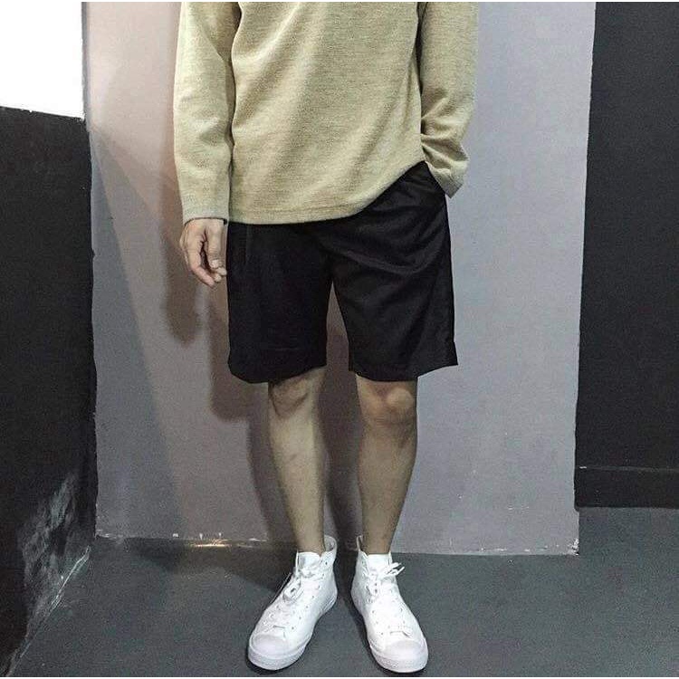 [XẢ KHO] Quần Short kaki trơn Basic kiểu dáng Unisex chỉ 99K