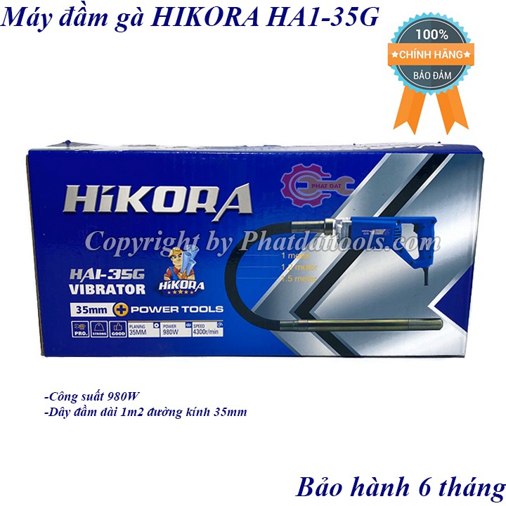 Máy đầm dùi betong cầm tay HIKORA HA1-35G