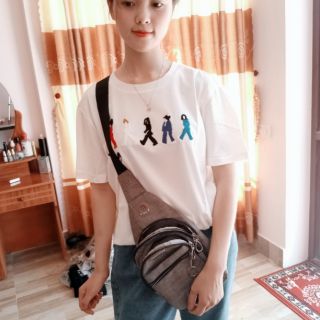 Hoàng nhật tân quần bò ,áo phông