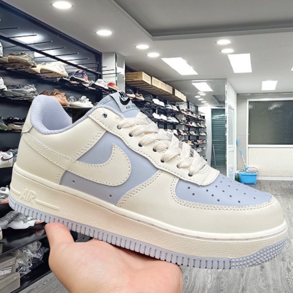 Giày_Nike AF1 Nam Nữ, Giày AF1 Tím Khoai Môn Xanh Trắng Full Box Bill - Yabi_boutique
