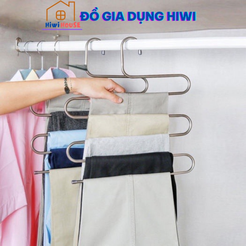 Móc quần áo 5 tầng thông minh loại 1 INOX