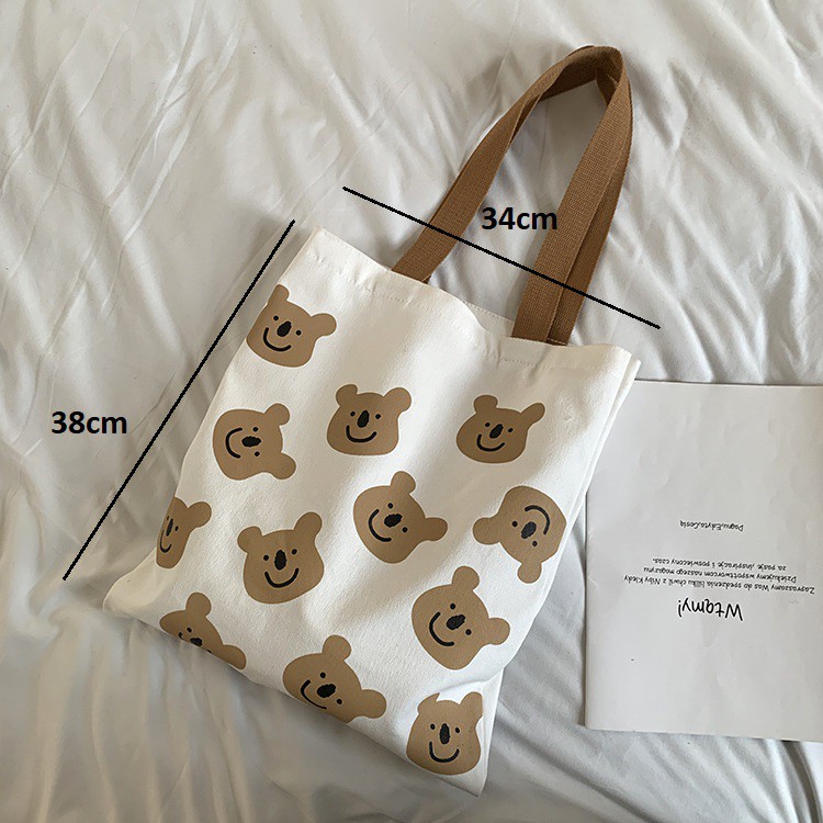 Túi tote vải mềm vải canvas thời trang ulzzang đi chơi đi học giá rẻ TT1