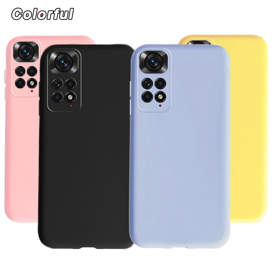 Ốp Điện Thoại TPU Silicone Mềm Màu Trơn Cho Xiaomi Readmi Note 11 Redmi Note11 2022 6.43"