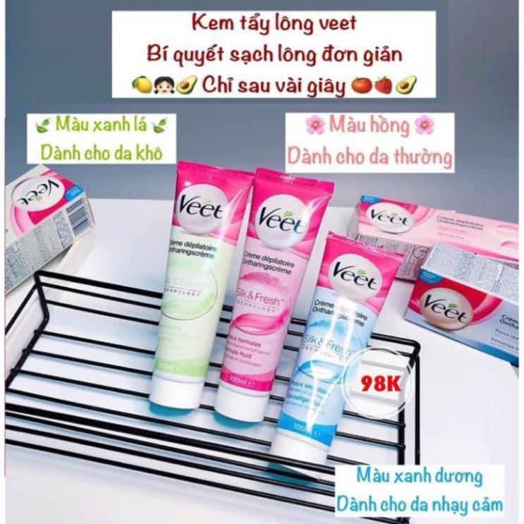 [GIÁ SỈ]  Kem tẩy lông Veet Silk Fresh