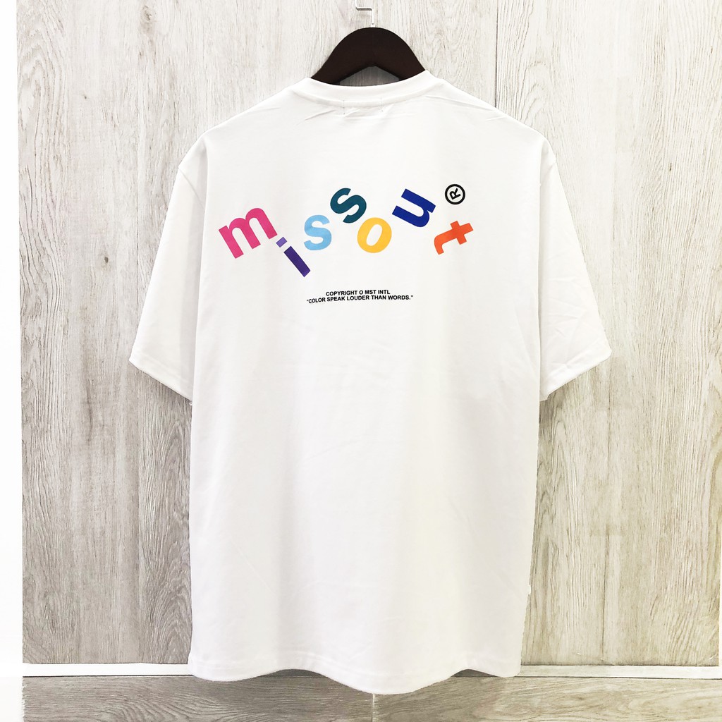 Áo thun nam MISSOUT, áo thun tay lỡ unisex, Dricco_official
