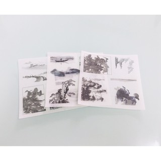 [YB058] Set 3 tờ washi sticker trang trí sổ