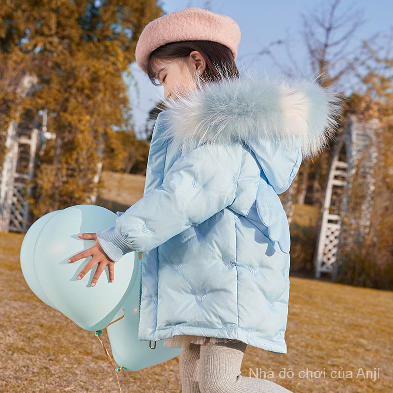 Children Girls Coat Long Thick Baby Winter Coat