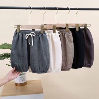 Quần short mùa hè dành cho trẻ em 2021 Nam và nữ mới Lanterns Quần Baby Bubble Quần năm Quần Phiên bản Hàn Quốc của Qida