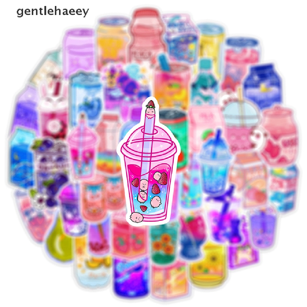 Bộ 50 Sticker Trang Trí Cốc Nước Họa Tiết Graffiti