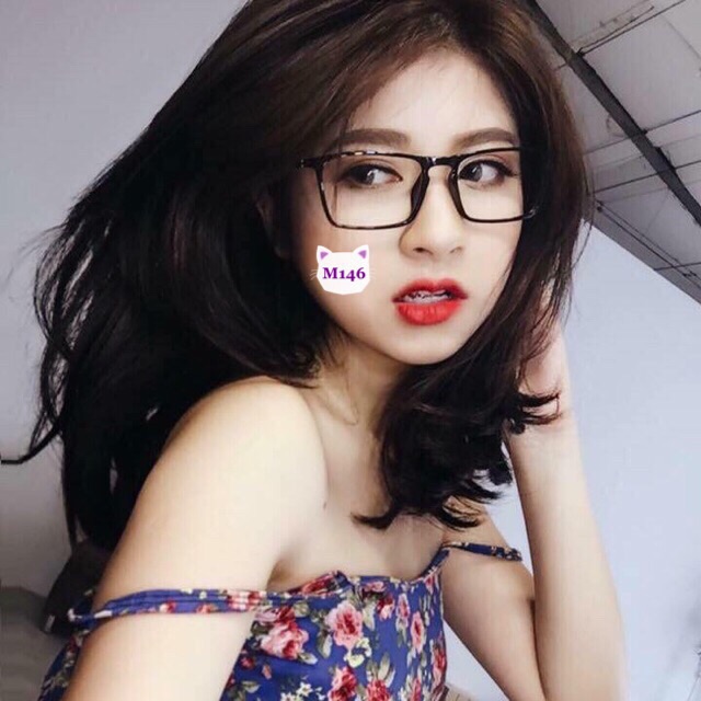 Kính cận nhựa dẻo dáng vuông size trung bình | BigBuy360 - bigbuy360.vn