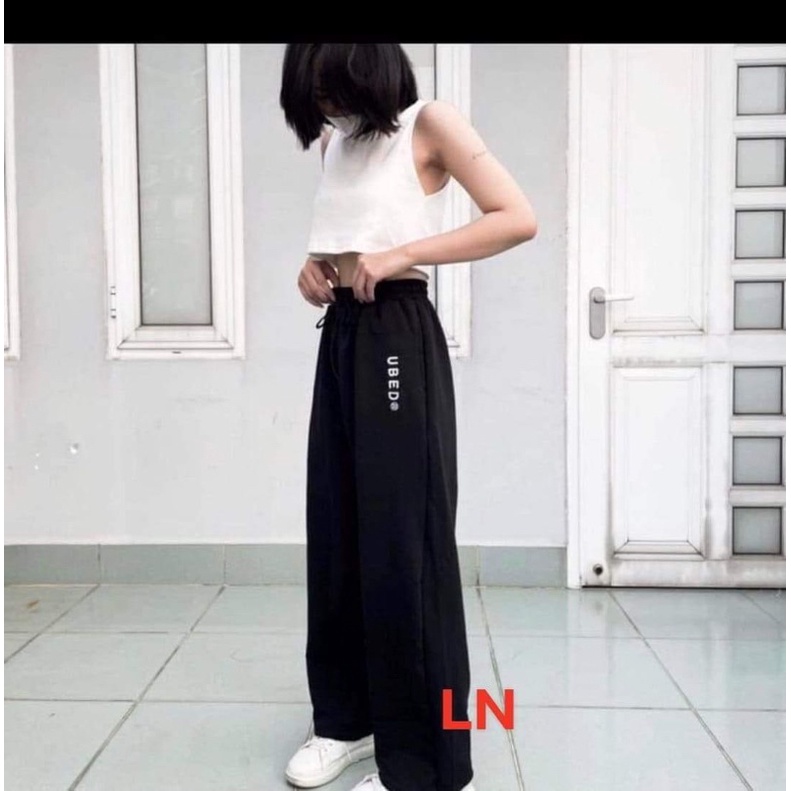 Quần ống rộng chữ dọc và chữ ngang LN11