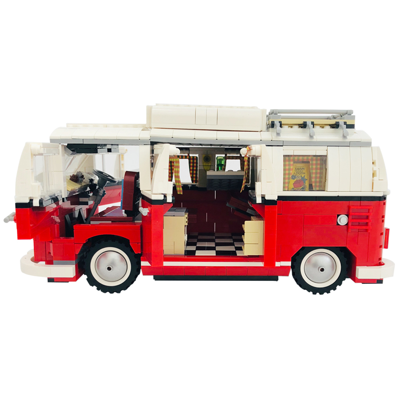 LEGO Bộ Đồ Chơi Lắp Ráp Mô Hình Xe Volkswagen T1 10220 Cho Bé 1332 Pcs Lepin21001