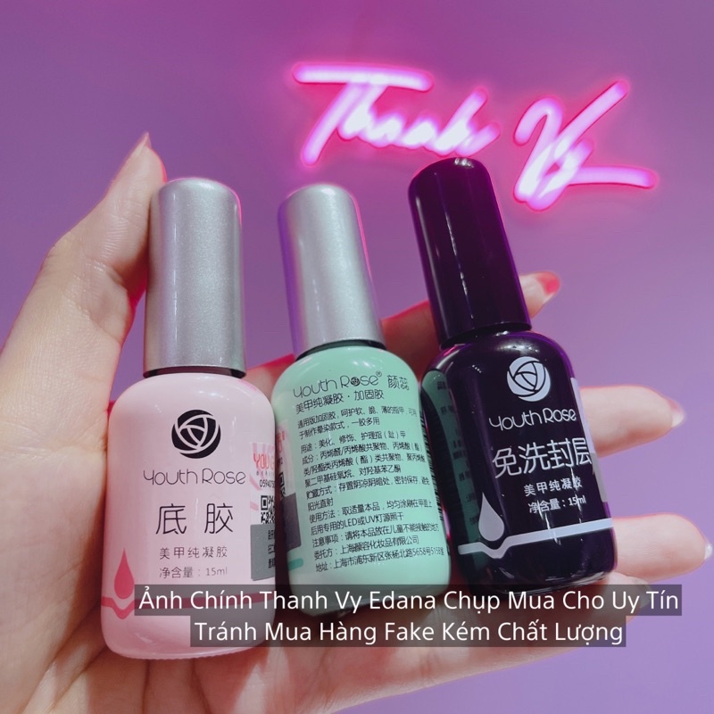 Base top hoa hồng, sơn liên kết cứng móng hoa hồng chính hãng