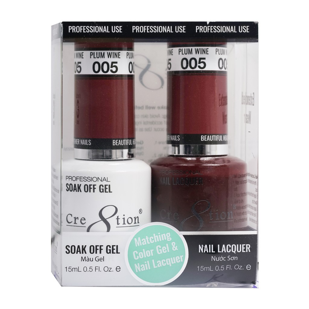 Sơn Cre8tion Duo gel Plum Wine_005