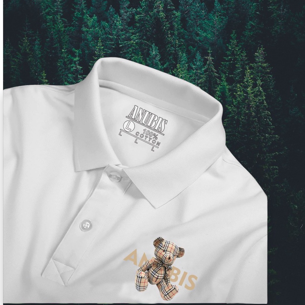 Áo thun Polo Hình Gấu ANUBIS - Vải Cao Cấp Bigsize