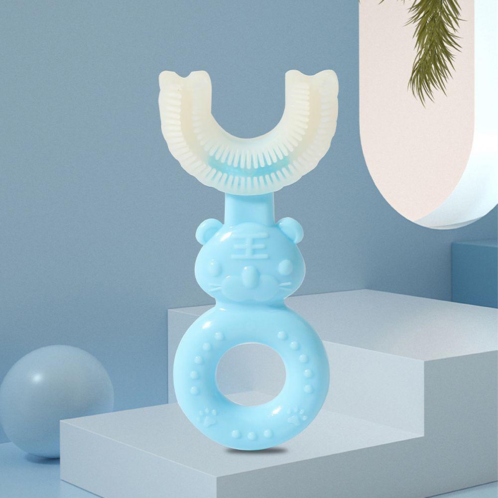 Bàn Chải Đánh Răng AUGUSTINA Bằng Silicon Hình Chữ U Cho Bé 2-12 Tuổi