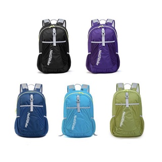 Balo Gấp Gọn Du Lịch Dã Ngoại Đi Chơi Đi Học NatureHike NH15A119-B dung tích lớn 22L SIÊU NHẸ 200g