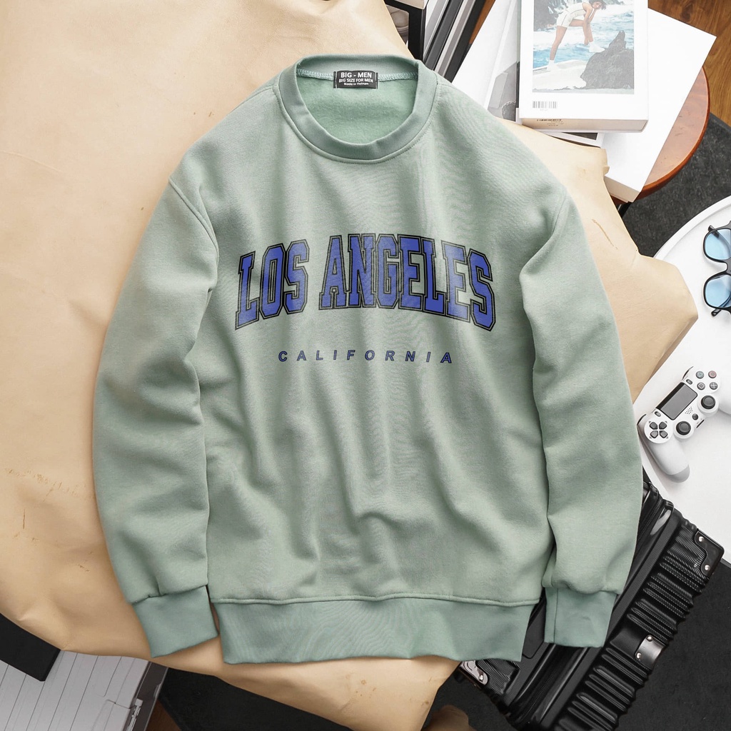 [bigsize] Áo sweater in chữ bigsize nam nữ 80-140kg