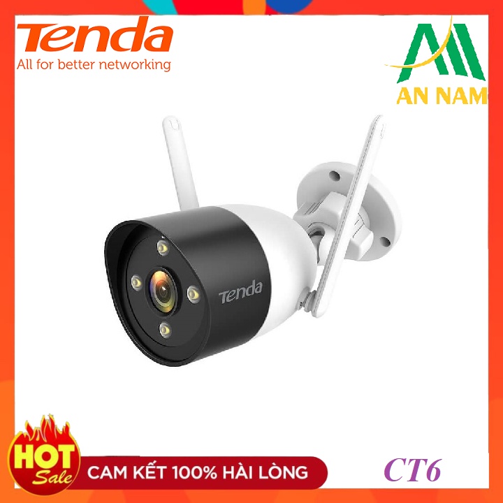 Camera Wi-Fi Ngoài Trời TENDA CT6 2K