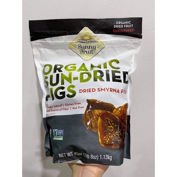 (Vả) Sung Mỹ Sấy Fruit Organic Sun-Dried Figs 1.13kg- Hàng Mỹ.