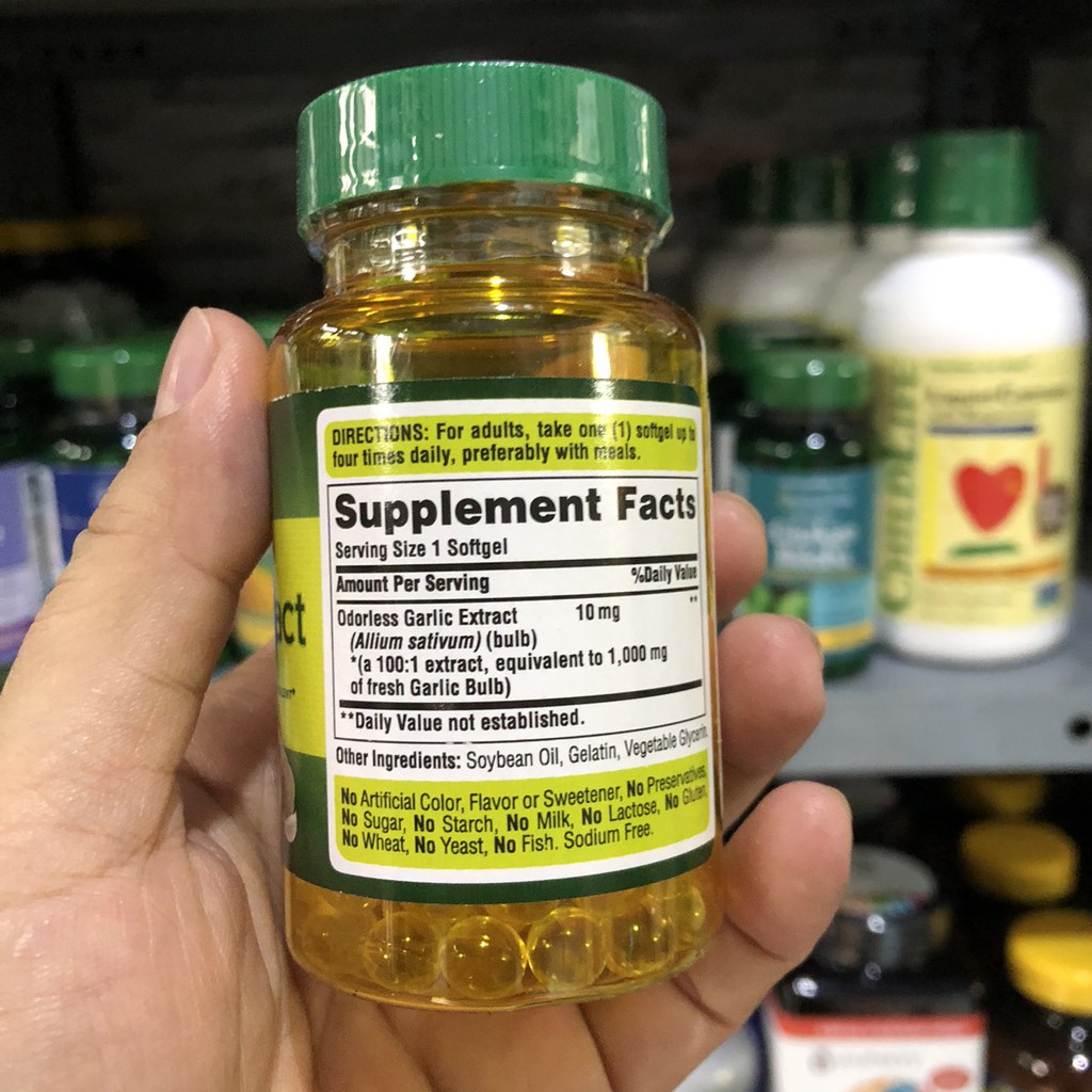 ❤️ [Date 10/2023] Tinh dầu tỏi Puritan 's Pride 100 viên Mỹ 1000mg, tăng sức đề kháng | BigBuy360 - bigbuy360.vn