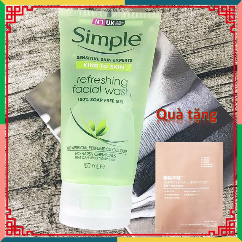 Sữa rửa mặt simple - 150ml Bill 4 date 2023 mới nhất | BigBuy360 - bigbuy360.vn