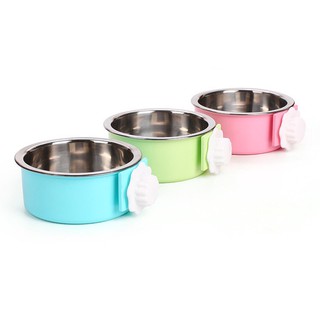 Bát treo chuồng inox cho cún mèo