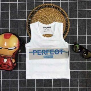 Áo ba lỗ rách cotton bé trai