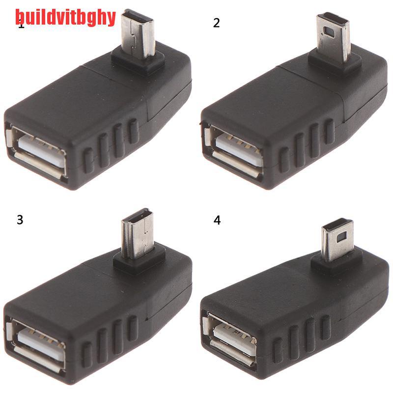 Đầu Chuyển Đổi Anlgle Mini Usb Đầu Đực Sang Đầu Cái 90 Độ