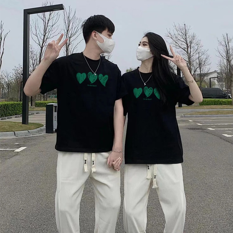 Áo thun tay lỡ MEANSTORE phông cotton Unisex nam nữ tee oversize form rộng pull Ulzzang vải mát - Áo cặp đôi