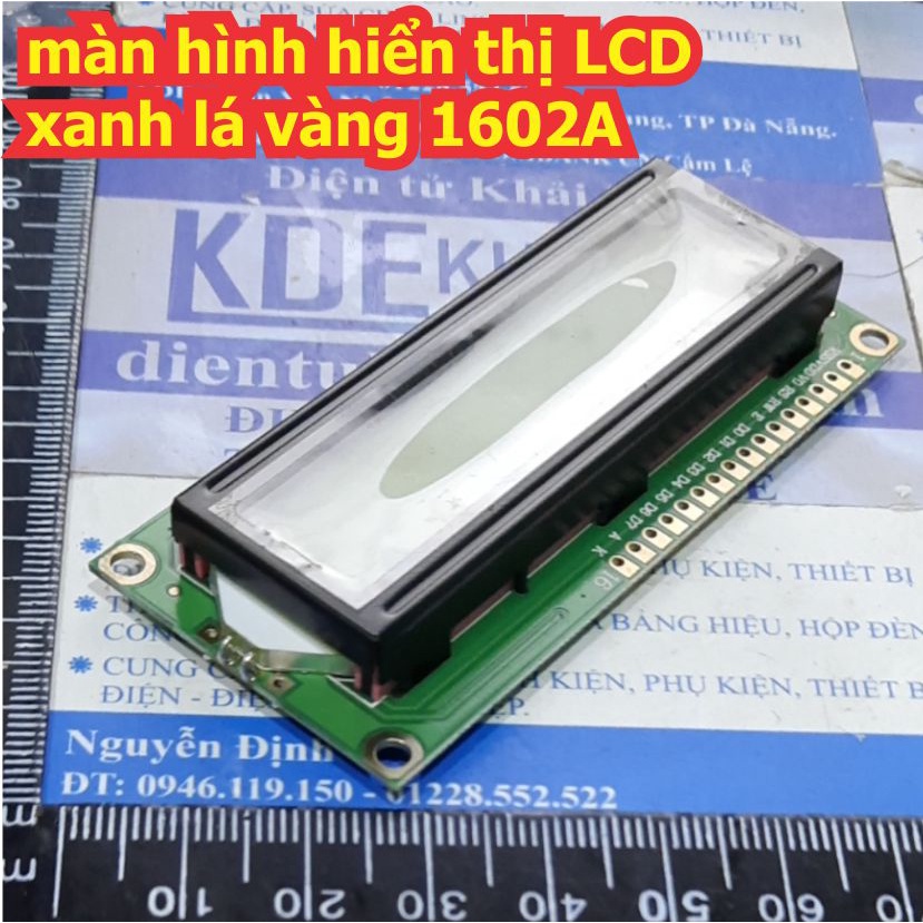 màn hình hiển thị LCD 1602A 1602 xanh lá vàng 5V  kde1924