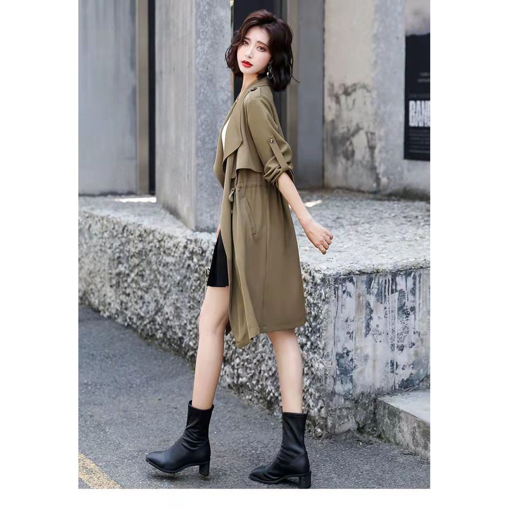 Áo khoác gió tay dài Size lớn S-3xl Plus Size cho nữ 2021 | BigBuy360 - bigbuy360.vn