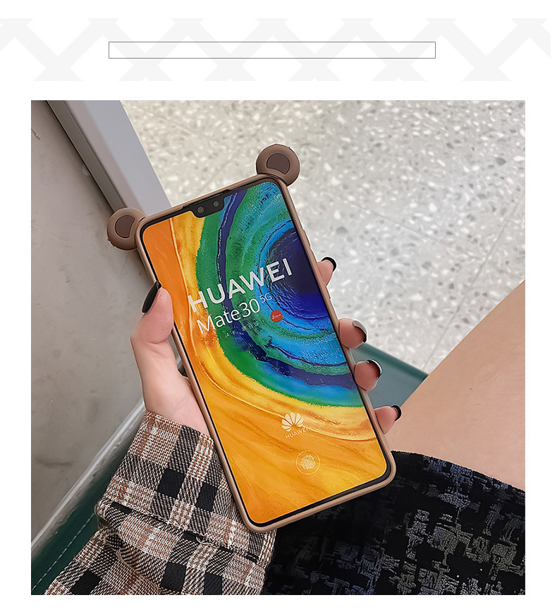 3D cartoon cookie biscuit bear for samsung s6 s7 edge s8 s9 s10 plus s20 ultra note 20 S20 FE back phone case