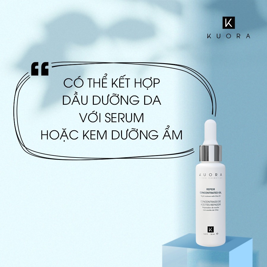 Serum Dưỡng và Hồi Phục Da Mỏng, Yếu, Sau Lăn Kim, Tái Tạo 💓Repair Concentrated Oil💓 – KUORA Repair Co