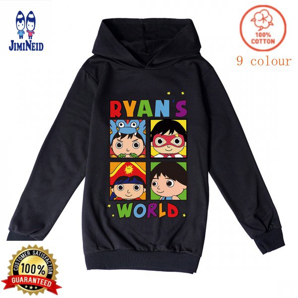 Áo Hoodie Họa Tiết Hoạt Hình Ryan Toys Review Thời Trang Cho Béw1038